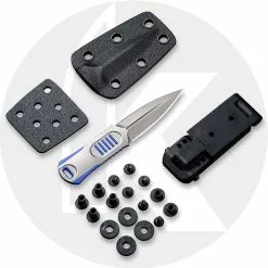 WE Knife Company 2017C OSS Dagger - Justin Lundquist EDC - Stonewash 20CV - Double Edge Fixed Blade Dagger - Stonewash Stainless Steel And Blue G10 - Kydex Sheath 5 WE Knife Company 2017C OSS Dagger - Justin Lundquist EDC - Stonewash 20CV - Double Edge Fixed Blade Dagger - Stonewash Stainless Steel And Blue G10 - Kydex Sheath -Benchmade Knives Shop 2017C OSS Dagger ALLPARTS