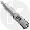 WE Knife Company 2017D OSS Dagger - Justin Lundquist EDC - Stonewash 20CV - Double Edge Fixed Blade Dagger - Stonewash Stainless Steel And Black G10 - Kydex Sheath