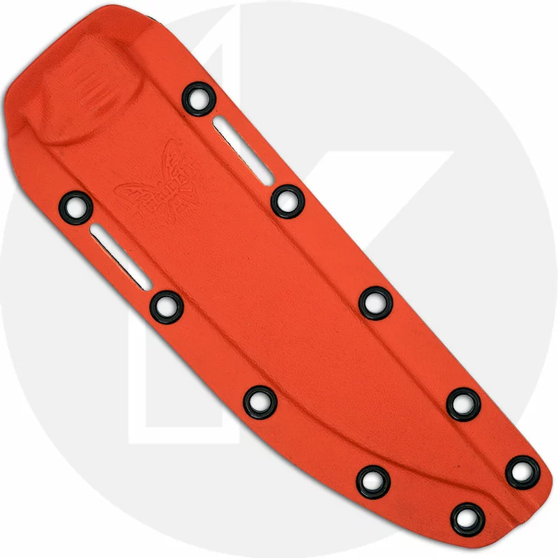 Benchmade Knives Benchmade Meatcrafter 15500 - Steven Rinella - CPM 154 Trailing Point Fixed Blade - Orange Santoprene - USA Made 3 Benchmade Knives Benchmade Meatcrafter 15500 - Steven Rinella - CPM 154 Trailing Point Fixed Blade - Orange Santoprene - USA Made - Image 3