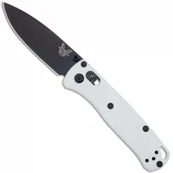 Benchmade Knives Benchmade Mini Bugout 533BK-1 Knife - Black S30V Drop Point - White Grivory - AXIS Lock Folder - USA Made