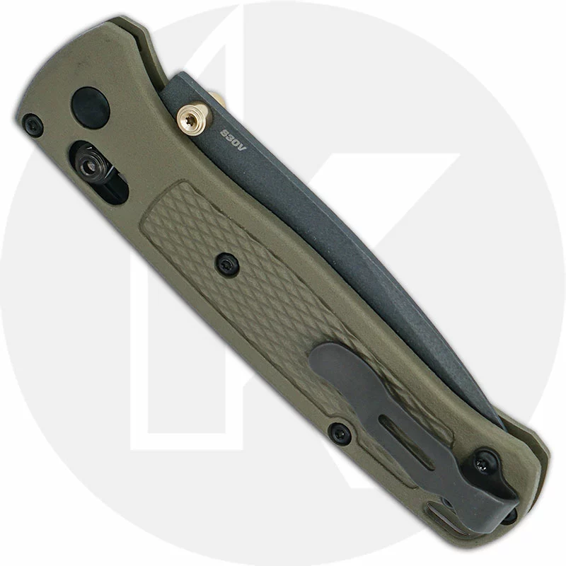 Benchmade Knives Benchmade Bugout 535GRY-1 Knife Gray Drop Point Ranger Green Grivory AXIS Lock Folder USA Made 3 Benchmade Knives Benchmade Bugout 535GRY-1 Knife Gray Drop Point Ranger Green Grivory AXIS Lock Folder USA Made - Image 3