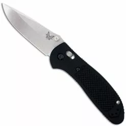 Benchmade Knives Benchmade 551 Griptilian S30V EDC Satin Drop Point Black GFN AXIS Lock Folder USA Made