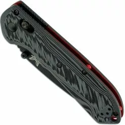 Benchmade Knives Benchmade 560-1 Freek M4 Knife 560BK-1 Black M4 Steel Drop Point, Gray And Black G10 AXIS Lock Folder USA Made 6 Benchmade Knives Benchmade 560-1 Freek M4 Knife 560BK-1 Black M4 Steel Drop Point, Gray And Black G10 AXIS Lock Folder USA Made -Benchmade Knives Shop BM 560BK1 CLOSED FRONT