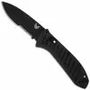 Benchmade Knives Benchmade Presidio II Ultra Knife 570SBK-1 - Black Part Serrated S30V Drop Point - Black CF Elite - AXIS Lock Folder - USA Made
