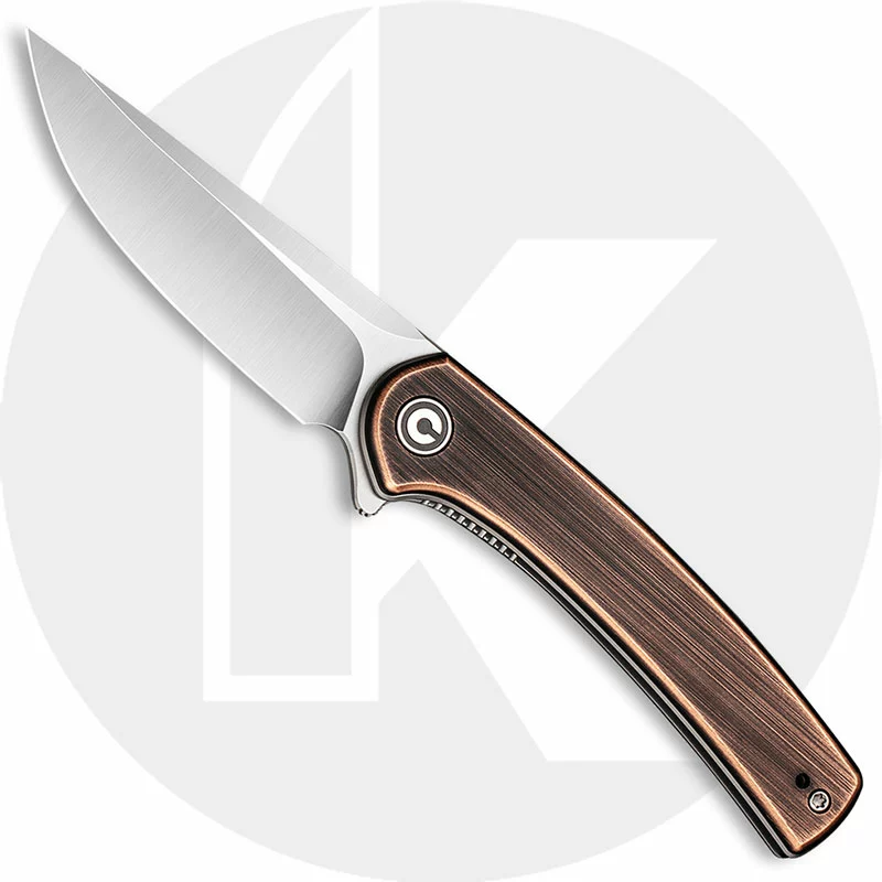 CIVIVI Knives CIVIVI Mini Asticus Knife C19026B-1 - Satin Drop Point - Black Hand Rubbed Copper - Liner Lock Flipper Folder 1 CIVIVI Knives CIVIVI Mini Asticus Knife C19026B-1 - Satin Drop Point - Black Hand Rubbed Copper - Liner Lock Flipper Folder