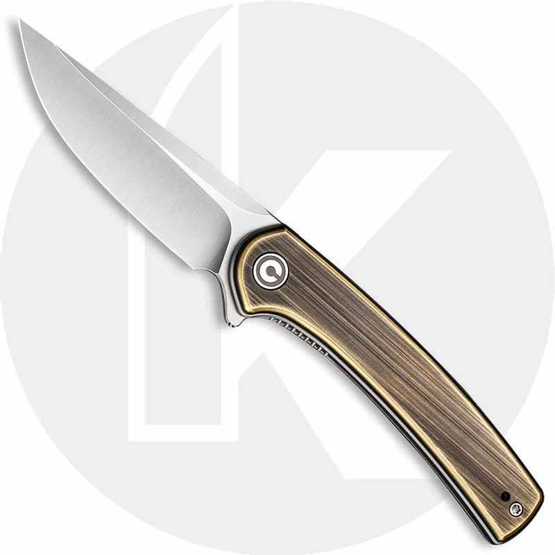 CIVIVI Knives CIVIVI Mini Asticus Knife C19026B-2 - Satin Drop Point - Black Hand Rubbed Brass - Liner Lock Flipper Folder 1 CIVIVI Knives CIVIVI Mini Asticus Knife C19026B-2 - Satin Drop Point - Black Hand Rubbed Brass - Liner Lock Flipper Folder
