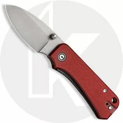 CIVIVI Knives CIVIVI Baby Banter C19068S-6 - Gray Stonewash Nitro-V - Burgundy G10 - Liner Lock Folder