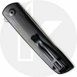 CIVIVI Knives CIVIVI Bo C20009B-3 - Gray Stonewash Nitro-V - Black G10 - Liner Lock Flipper Folder -Benchmade Knives Shop C20009B 3 Bo CLOSED BACK