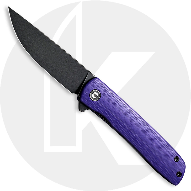 CIVIVI Knives CIVIVI Bo C20009B-5 - Black Stonewash Nitro-V - Purple G10 - Liner Lock Flipper Folder 1 CIVIVI Knives CIVIVI Bo C20009B-5 - Black Stonewash Nitro-V - Purple G10 - Liner Lock Flipper Folder