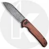 CIVIVI Knives CIVIVI Chevalier C20022-DS1 - Black Damascus - Cuibourtia Wood - Button Lock Flipper Folder