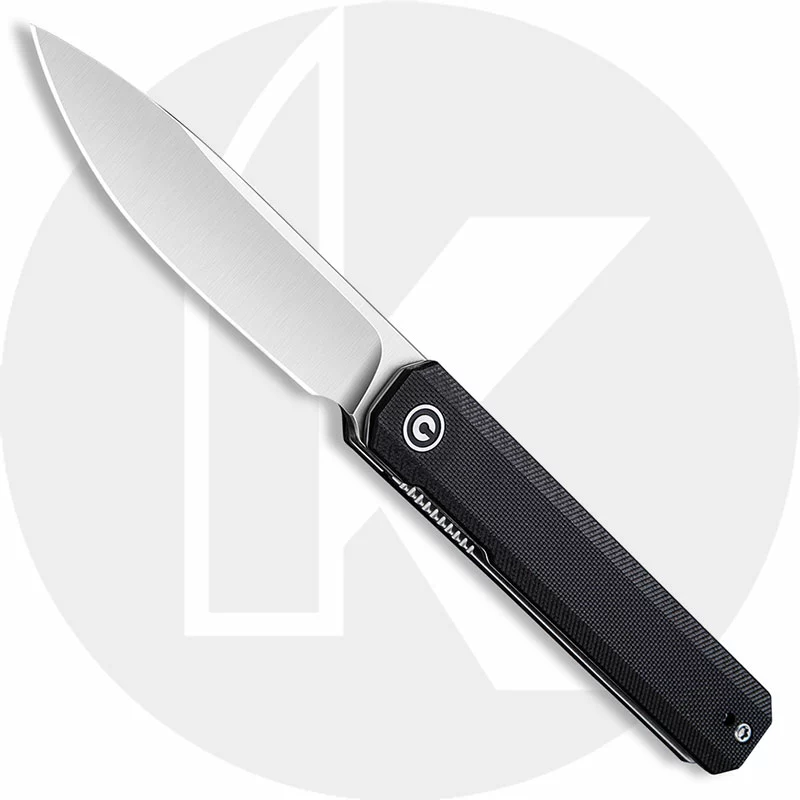 CIVIVI Knives CIVIVI Exarch Knife C2003C - Value Price EDC - Satin D2 Drop Point - Black G10 - Liner Lock - Front Flipper Folder 1 CIVIVI Knives CIVIVI Exarch Knife C2003C - Value Price EDC - Satin D2 Drop Point - Black G10 - Liner Lock - Front Flipper Folder