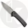 CIVIVI Knives CIVIVI Conspirator C21006-1 - Gray Stonewash Nitro-V - Black Micarta - Button Lock Flipper Folder