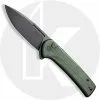 CIVIVI Knives CIVIVI Conspirator C21006-2 - Black Stonewash Nitro-V - Green Micarta - Button Lock Flipper Folder
