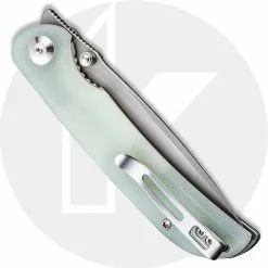 CIVIVI Knives CIVIVI Imperium Knife C2107A - Value Price EDC - Stonewash Nitro-V Drop Point - Natural G10 - Liner Lock - Front Flipper Folder 5 CIVIVI Knives CIVIVI Imperium Knife C2107A - Value Price EDC - Stonewash Nitro-V Drop Point - Natural G10 - Liner Lock - Front Flipper Folder -Benchmade Knives Shop C2107A Imperium CLOSED BACK