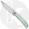CIVIVI Knives CIVIVI Imperium Knife C2107A - Value Price EDC - Stonewash Nitro-V Drop Point - Natural G10 - Liner Lock - Front Flipper Folder
