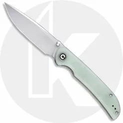 CIVIVI Knives CIVIVI Imperium Knife C2107A - Value Price EDC - Stonewash Nitro-V Drop Point - Natural G10 - Liner Lock - Front Flipper Folder