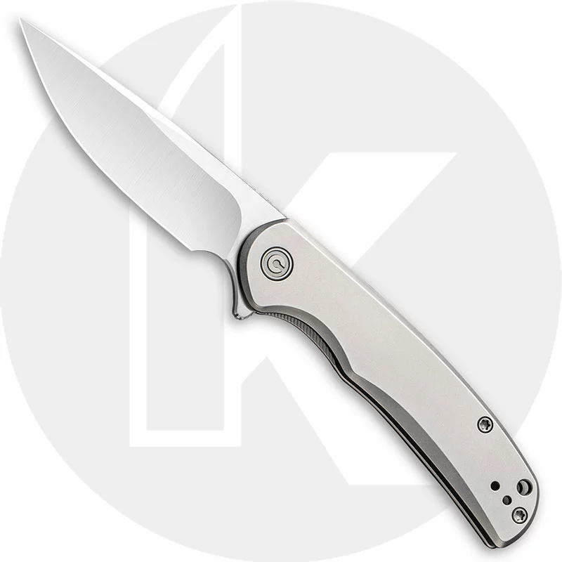 CIVIVI Knives CIVIVI NOx C2110A - Satin Nitro-V Drop Point - Gray Stainless Steel - Frame Lock Flipper Folder 1 CIVIVI Knives CIVIVI NOx C2110A - Satin Nitro-V Drop Point - Gray Stainless Steel - Frame Lock Flipper Folder