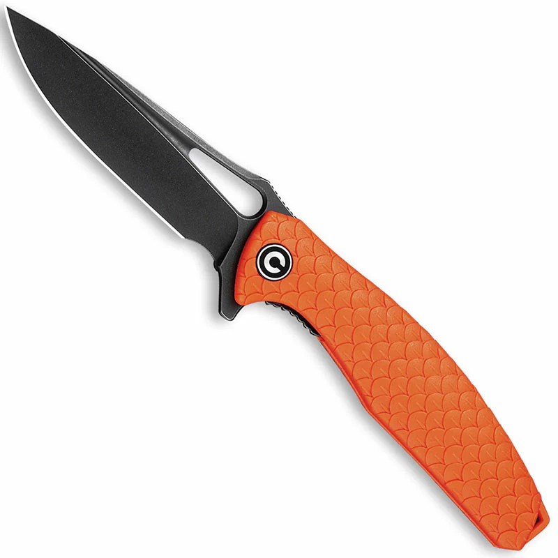 CIVIVI Knives CIVIVI Wyvern Knife C902G - Black Stonewash D2 Drop Point - Orange FRN - Liner Lock Flipper Folder 1 CIVIVI Knives CIVIVI Wyvern Knife C902G - Black Stonewash D2 Drop Point - Orange FRN - Liner Lock Flipper Folder