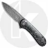 CIVIVI Knives CIVIVI Elementum C907C-DS2 - Black Damascus Drop Point - Shredded CF / Silvery Shred - Liner Lock Flipper Folder