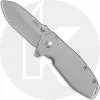 CRKT Knives CRKT Squid Assisted 2492 - Lucas Burnley EDC - Bead Blast Drop Point - Bead Blast Stainless Steel - Frame Lock Flipper Folder