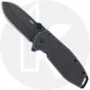 CRKT Knives CRKT Squid Assisted Black 2493 - Lucas Burnley EDC - Black Stonewash Spear Point - Black Stonewash Stainless Steel - Frame Lock Flipper Folder