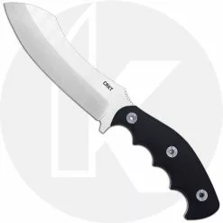 CRKT Knives CRKT Catchall 2866 - 2 Tone Sheepfoot Fixed Blade - GRN With Rubber Overlay - Polypropylene Sheath