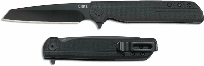 CRKT Knives CRKT LCK Plus Tanto Blackout 3802K - Matthew Lerch Assisted EDC - Black Reverse Tanto - Black GRN - Liner Lock Flipper Folder 2 CRKT Knives CRKT LCK Plus Tanto Blackout 3802K - Matthew Lerch Assisted EDC - Black Reverse Tanto - Black GRN - Liner Lock Flipper Folder - Image 2
