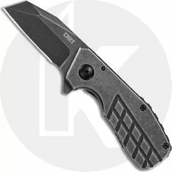 CRKT Knives CRKT Razelcliffe Compact 4021 - Jon Graham EDC - Black Stonewash Modified Wharncliffe - Black Stonewash SS - Frame Lock Flipper Folder