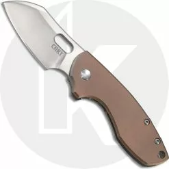 CRKT Knives CRKT Pilar Copper 5311CU - Jesper Voxnaes EDC - Satin Sheepsfoot - Copper And Stainless Steel - Frame Lock Folder