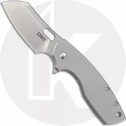 CRKT Knives CRKT Pilar Large 5315 Knife Jesper Voxnaes EDC Wharncliffe Flipper Folder With Stainless Steel Handle