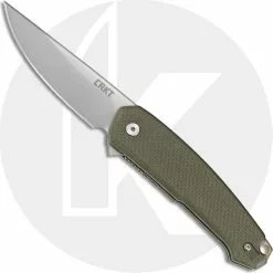 CRKT Knives CRKT Tueto 5325 - Jesper Voxnaes Assisted EDC - Satin Drop Point - OD G10 - Liner Lock Flipper Folder