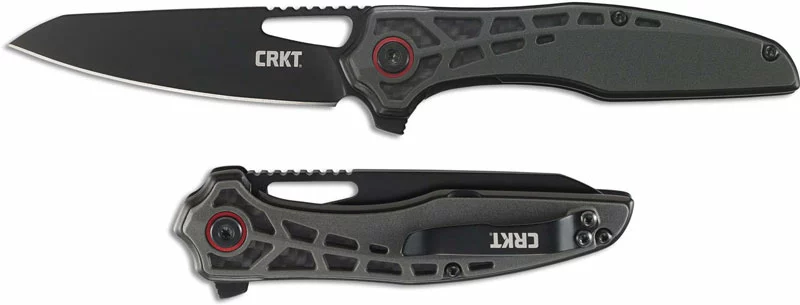 CRKT Knives CRKT Thero 6290 - TJ Schwarz EDC - Black Oxide Sheepsfoot - Black GRN And Carbon Fiber - Liner Lock Folder 2 CRKT Knives CRKT Thero 6290 - TJ Schwarz EDC - Black Oxide Sheepsfoot - Black GRN And Carbon Fiber - Liner Lock Folder - Image 2