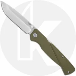 CRKT Knives CRKT Kova 6434 - Ken Steigerwalt Value Price EDC - Satin Drop Point - OD Green GRN - Front Lock Folder