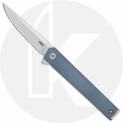 CRKT Knives CRKT CEO Compact 7095 - Richard Rogers EDC - Satin Blade - Blue GRN - Flipper Folder