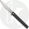 CRKT Knives CRKT CEO Flipper 7097 - Richard Rogers Gents EDC - Satin Blade - Black GRN - Liner Lock Flipper Folder