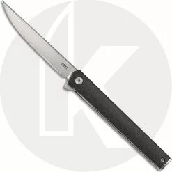 CRKT Knives CRKT CEO Flipper 7097 - Richard Rogers Gents EDC - Satin Blade - Black GRN - Liner Lock Flipper Folder