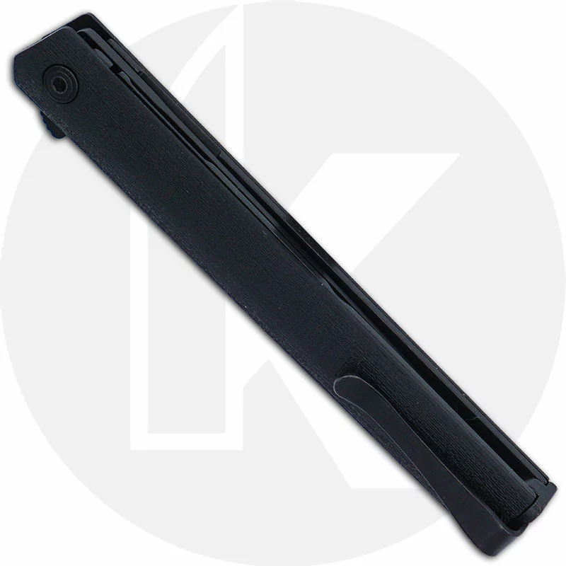 CRKT Knives CRKT CEO Flipper Blackout 7097K - Richard Rogers EDC - Black EDP Blade - Black GRN - Flipper Folder 3 CRKT Knives CRKT CEO Flipper Blackout 7097K - Richard Rogers EDC - Black EDP Blade - Black GRN - Flipper Folder - Image 3