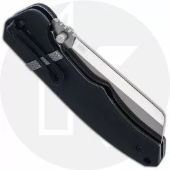 CRKT Knives CRKT Ripsnort II 7271 - Philip Booth EDC - Satin Cleaver Blade - Black GRN With Stainless Steel Inlay 5 CRKT Knives CRKT Ripsnort II 7271 - Philip Booth EDC - Satin Cleaver Blade - Black GRN With Stainless Steel Inlay -Benchmade Knives Shop CR 7271 CLOSED BACK