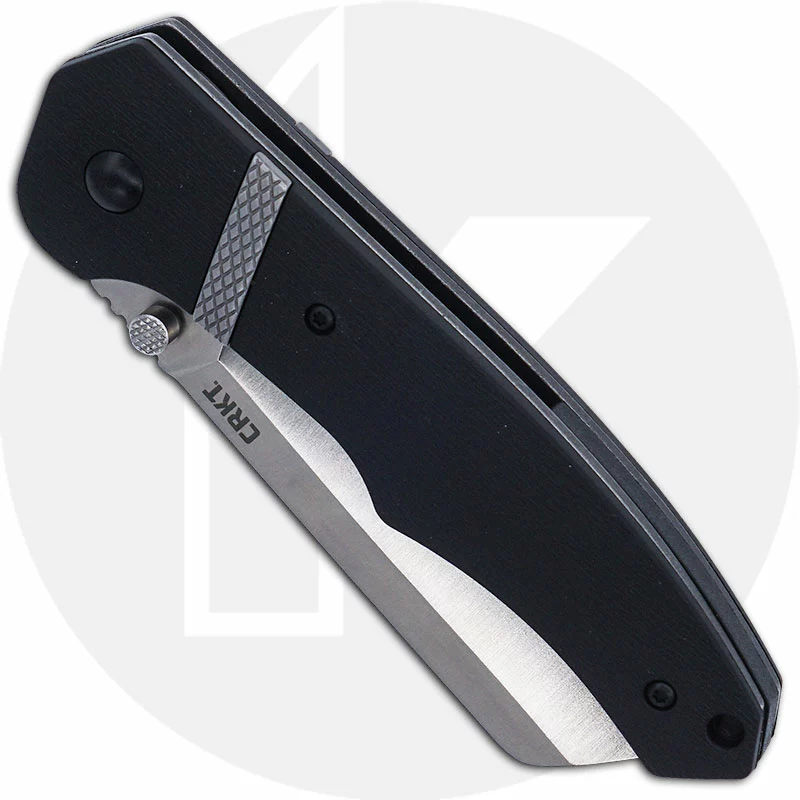 CRKT Knives CRKT Ripsnort II 7271 - Philip Booth EDC - Satin Cleaver Blade - Black GRN With Stainless Steel Inlay 2 CRKT Knives CRKT Ripsnort II 7271 - Philip Booth EDC - Satin Cleaver Blade - Black GRN With Stainless Steel Inlay - Image 2