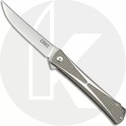 CRKT Knives CRKT Crossbones 7530 Knife Jeff Park Flipper Folder Liner Lock Aluminum Handle