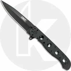 CRKT Knives CRKT M16-03KS Knife Kit Carson Black Spear Point Flipper Folder Stainless Steel Frame Lock