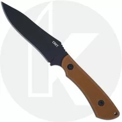 CRKT Knives CRKT Ramadi - 2083 - Black Drop Point Fixed Blade - Brown G10 - GRN Sheath