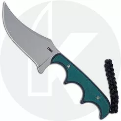 CRKT Knives CRKT Minimalist Persian - 2379 - Alan Folts - Neck Knife - Trailing Point Fixed Blade - Finger Grooved Resin Infused Fiber