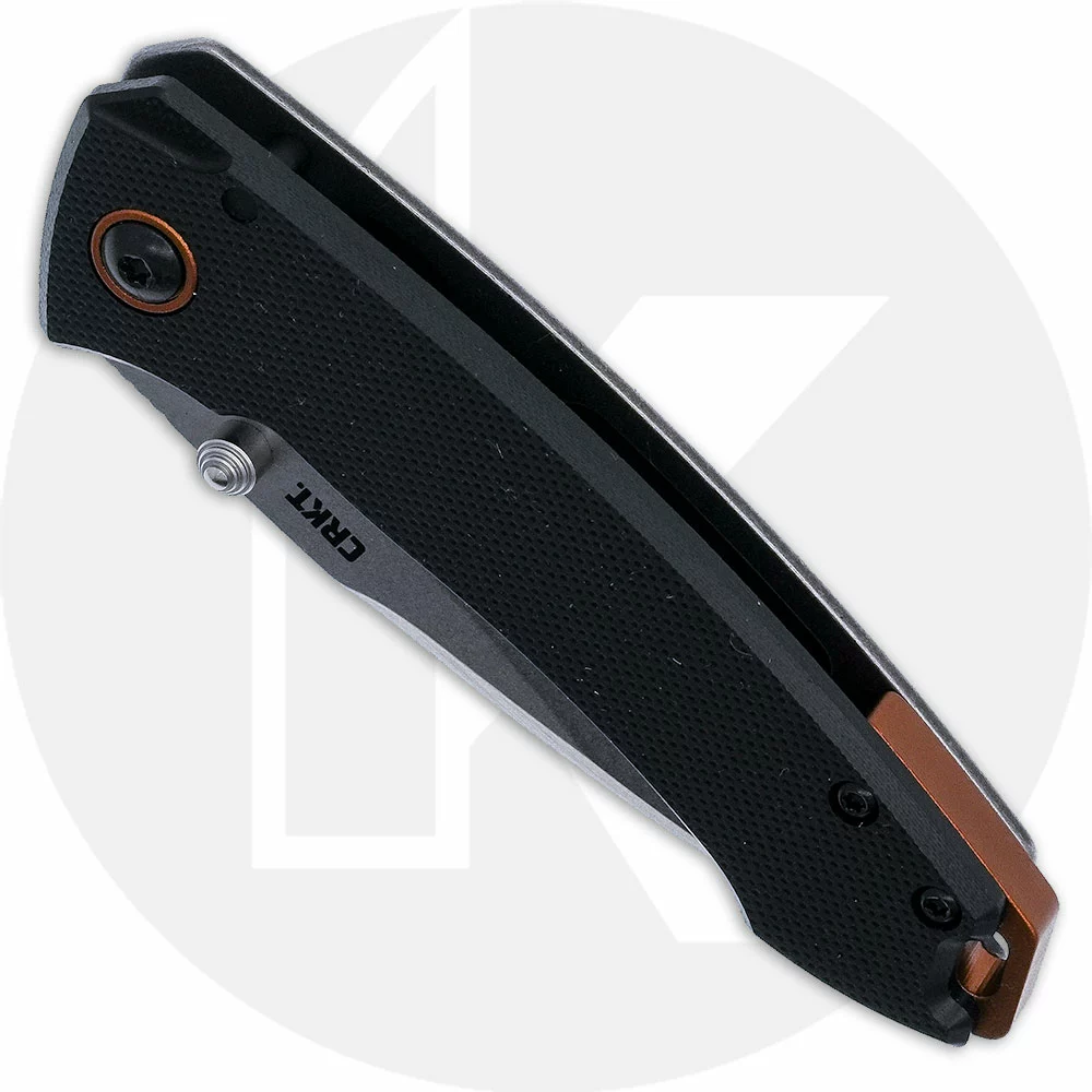 CRKT Knives CRKT Tuna Compact 2522 - Lucas Burnley EDC - Stonewash Drop Point - Black G10 And SS - Frame Lock Folder 2 CRKT Knives CRKT Tuna Compact 2522 - Lucas Burnley EDC - Stonewash Drop Point - Black G10 And SS - Frame Lock Folder - Image 2