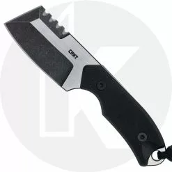 CRKT Knives CRKT Razel Compact 4036 - Jon Graham Compact EDC - D2 Chisel Blade With Top Serrations - Black G10 Handle