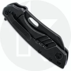 CRKT Knives CRKT Pilar Large Black 5315KS - Jesper Voxnaes EDC - Black Stonewash Wharncliffe - Flipper Folder -Benchmade Knives Shop CRKT 5315KS CLOSED BACK