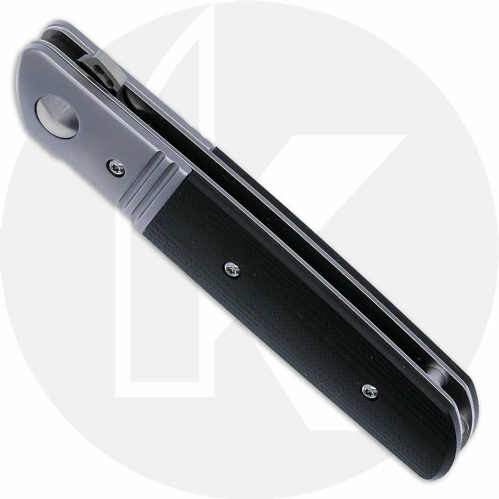 CRKT Knives CRKT Bamboozled Assisted 5720 - Satin Drop Point - Black G10 With SS Bolster - Liner Lock Flipper Folder 2 CRKT Knives CRKT Bamboozled Assisted 5720 - Satin Drop Point - Black G10 With SS Bolster - Liner Lock Flipper Folder - Image 2