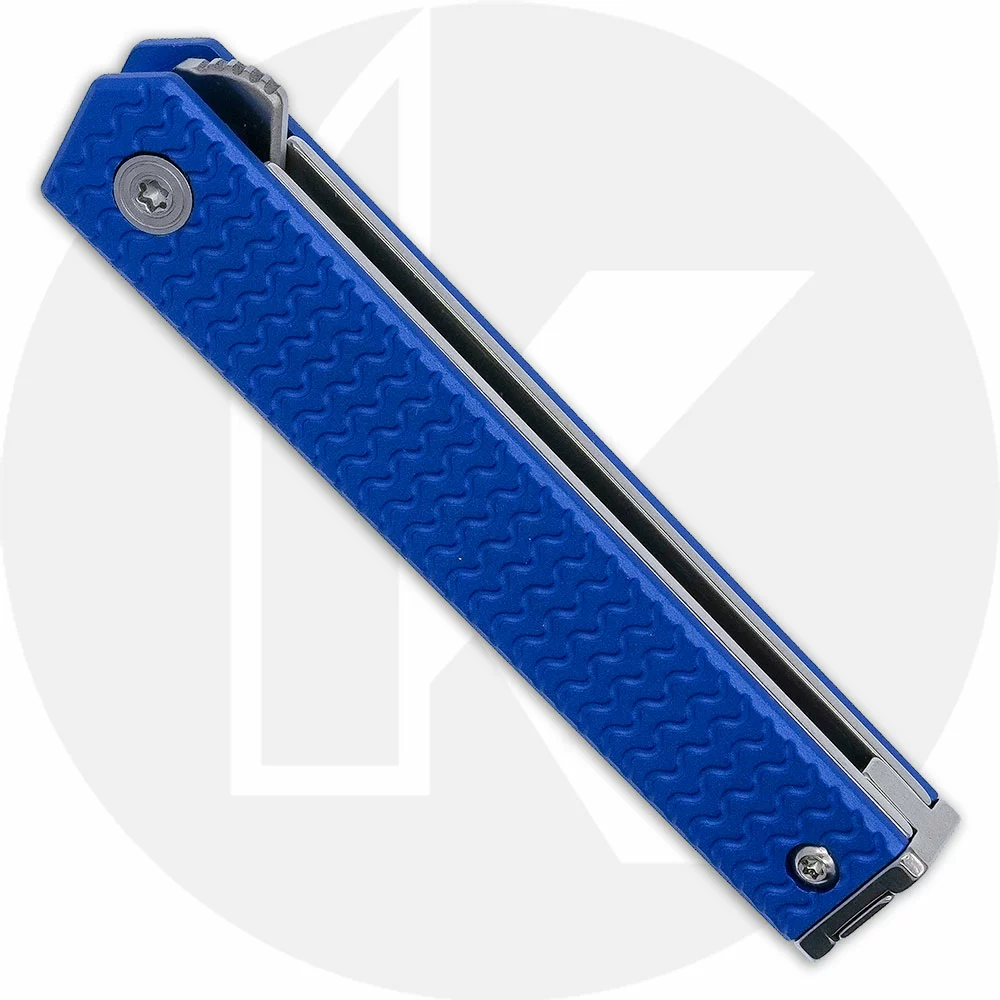 CRKT Knives CRKT CEO Microflipper 7083 - Richard Rogers Gents EDC - Satin Blade - Blue Aluminum - Liner Lock Flipper Folder 2 CRKT Knives CRKT CEO Microflipper 7083 - Richard Rogers Gents EDC - Satin Blade - Blue Aluminum - Liner Lock Flipper Folder - Image 2