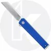 CRKT Knives CRKT CEO Microflipper 7083 - Richard Rogers Gents EDC - Satin Blade - Blue Aluminum - Liner Lock Flipper Folder