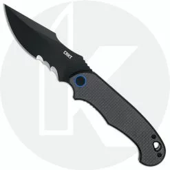 CRKT Knives CRKT P.S.D. Particle. Separation. Device. Knife - Veff Serrations - Assisted - Black